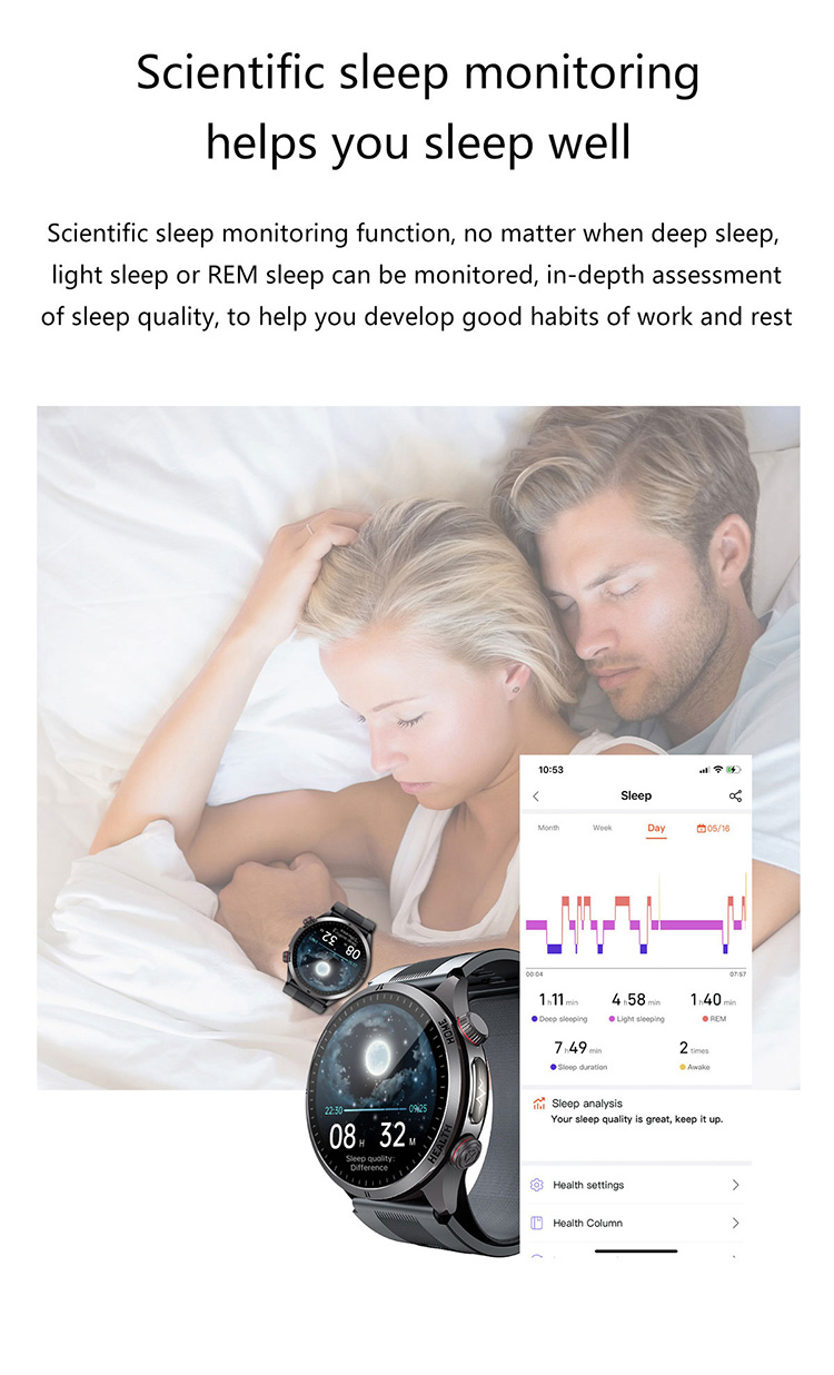 Sleep monitoring smartwatch